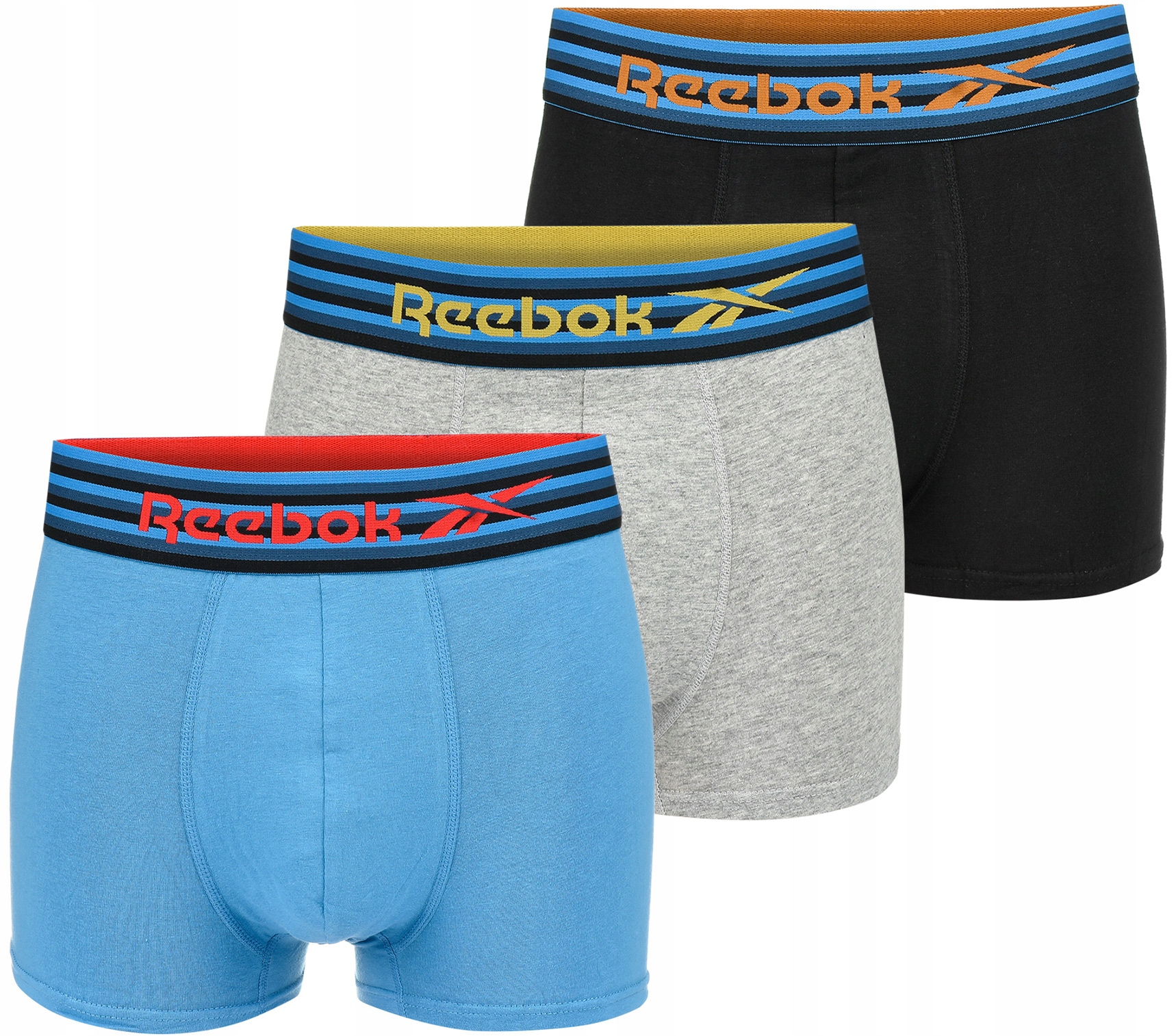 REEBOK MAJTKI BOKSERKI MĘSKIE BAWEŁNA 3PAK r. M