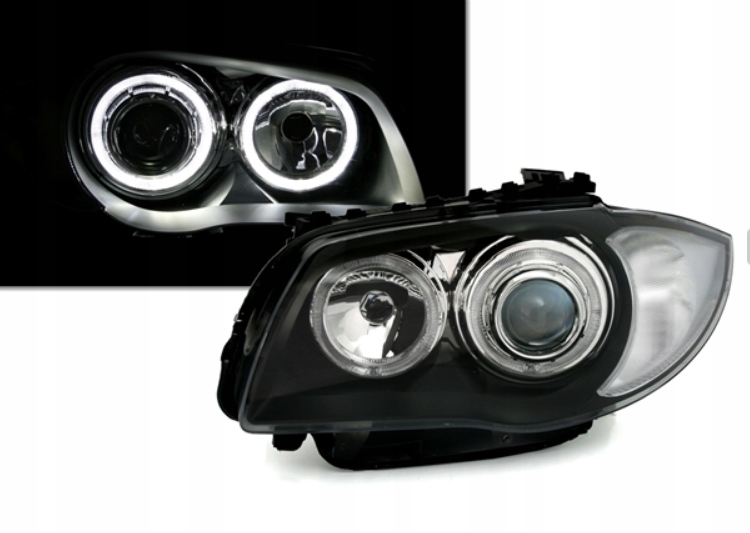LAMPY BMW 1 E87 E81 04-11R BIAŁE RINGI LED DEPO