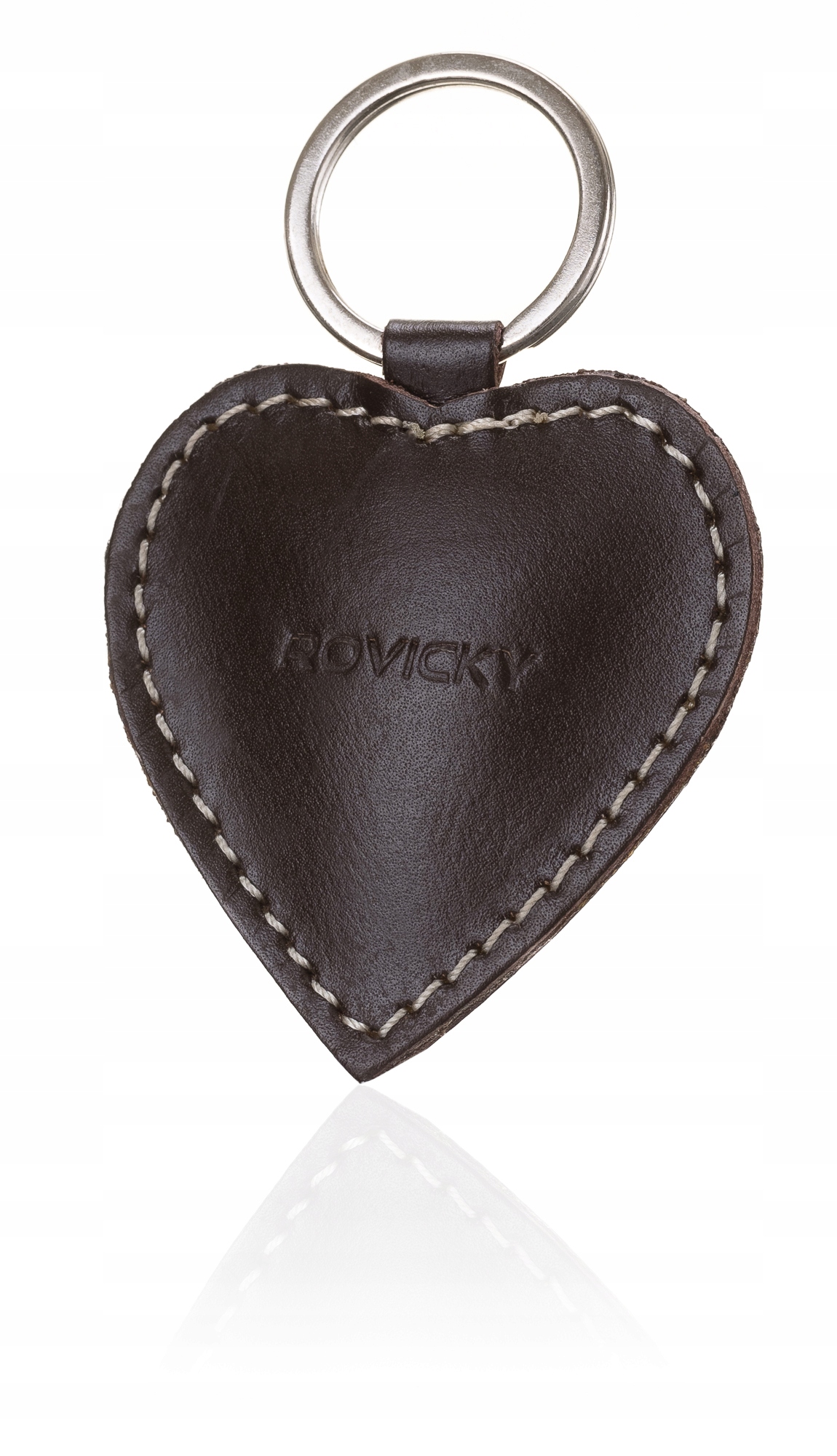

Rovicky skórzany breloczek brązowy serce do kluczy