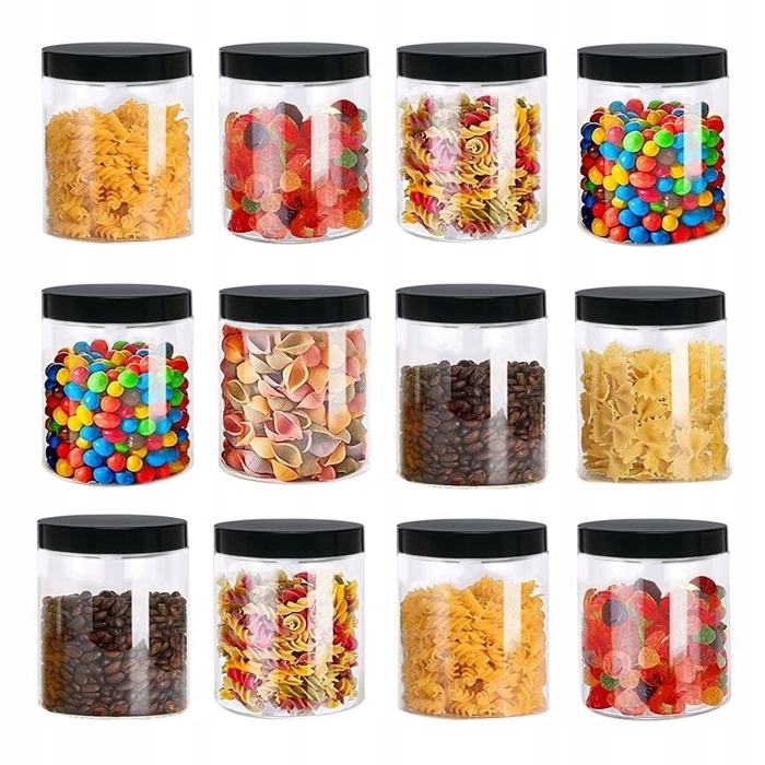 

Słoik pojemnik plastikowy makaron 500ml x12 Z55