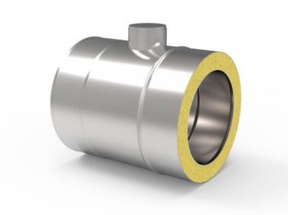 Kd Trubka s měřícím otvorem M64x4 fi 150 0,25 m 0,5 mm, komín
