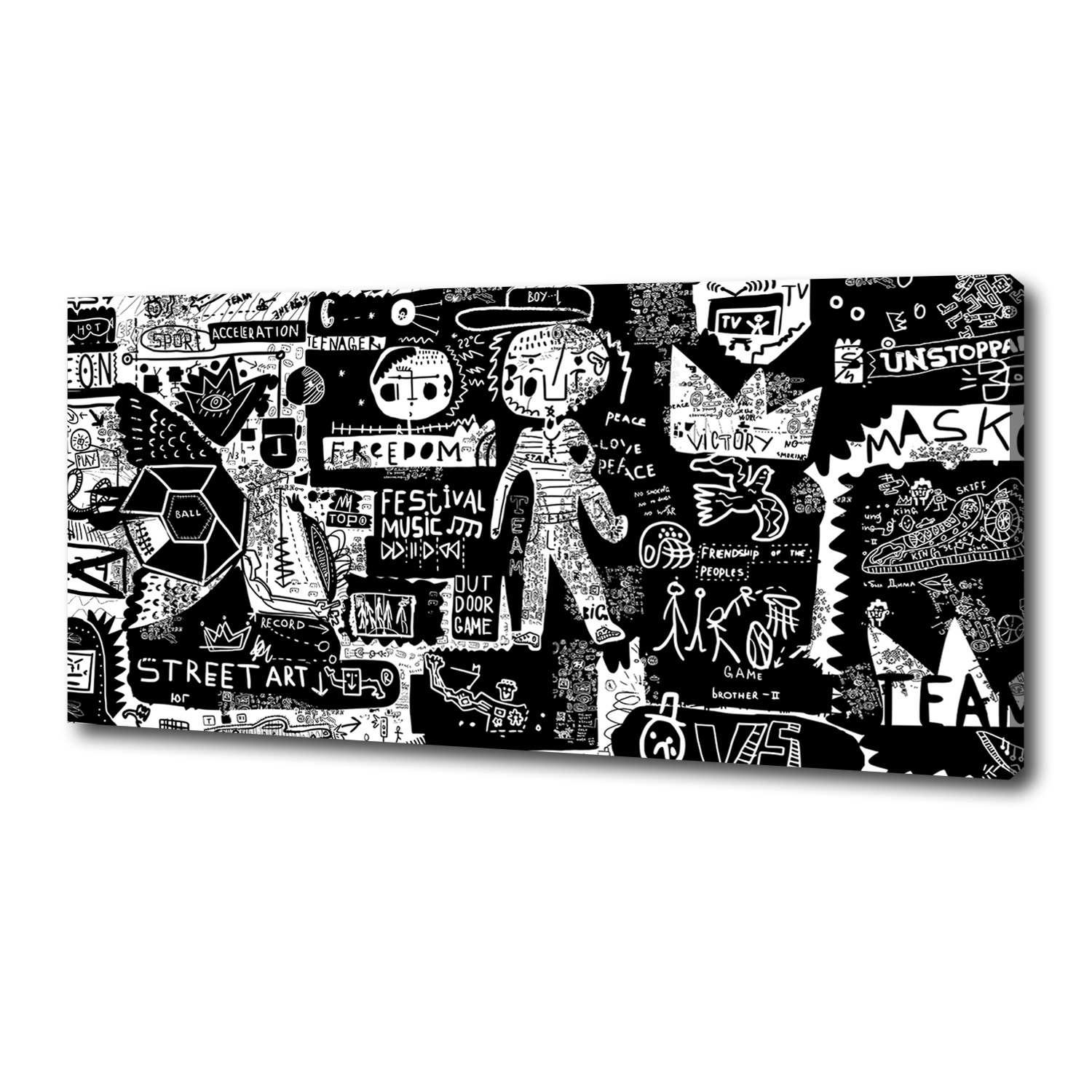 

Foto obraz canvas na ścianę Graffiti 125x50 cm