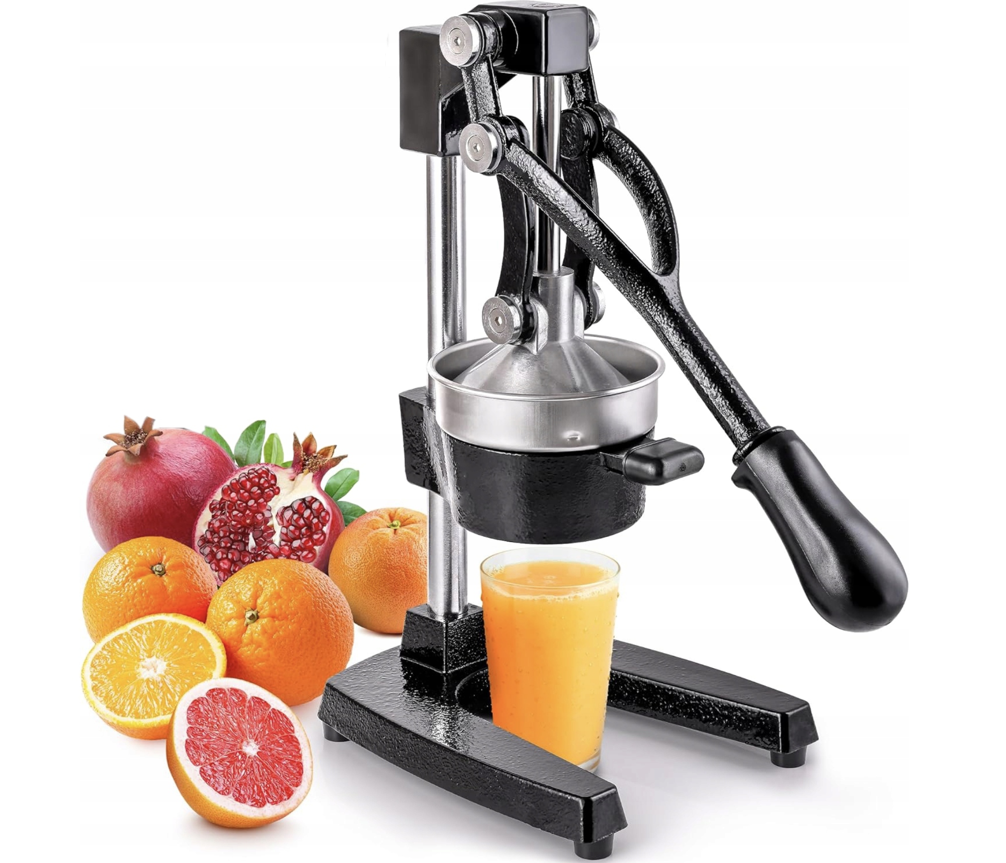 Ręczna Wyciskarka Do Cytrusów Owoców Ciężka Solidna Czarna Prasa Pomarańczy