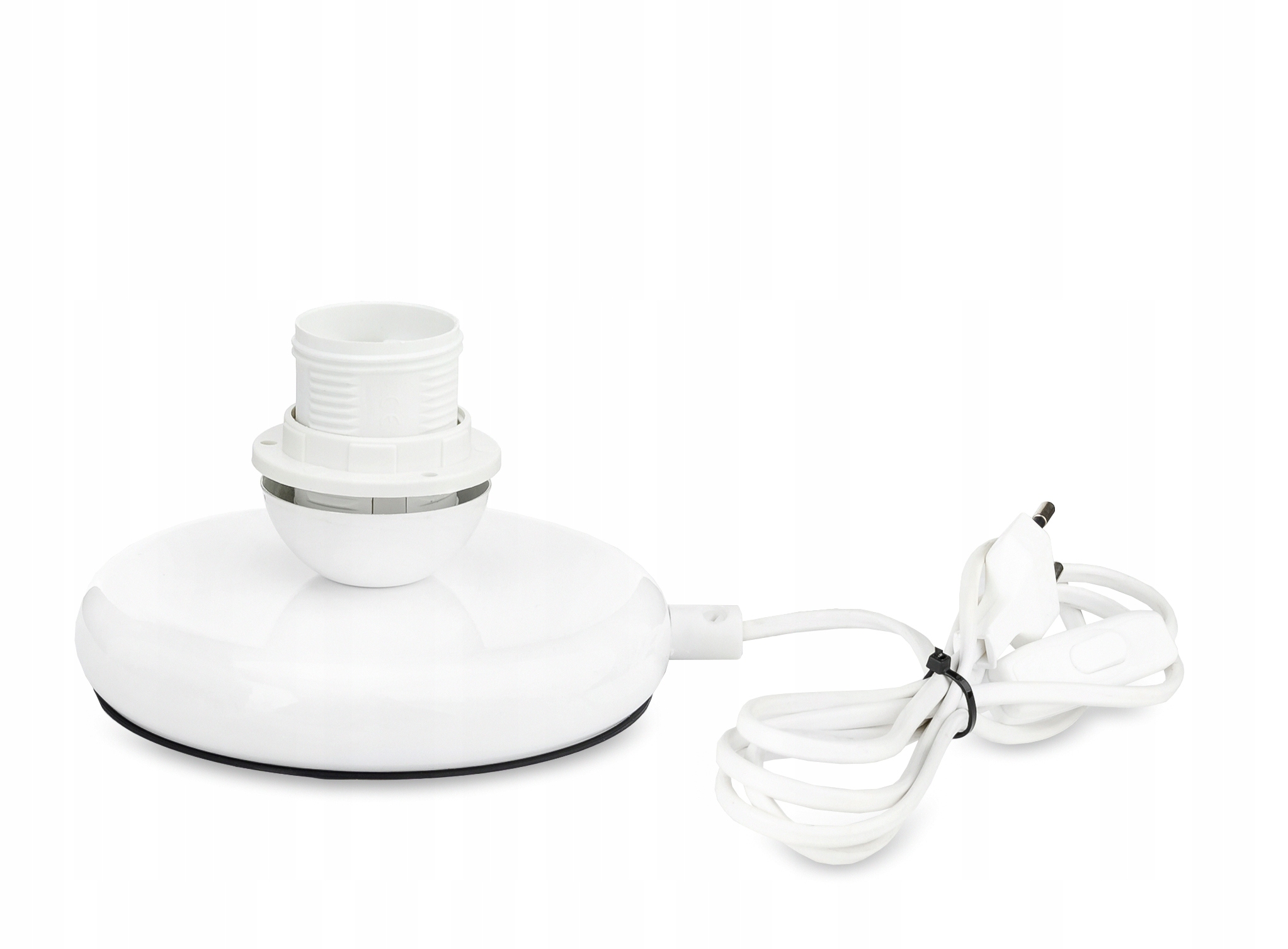 Lampka nocna PODSTAWA Lampa stołowa biała led E27