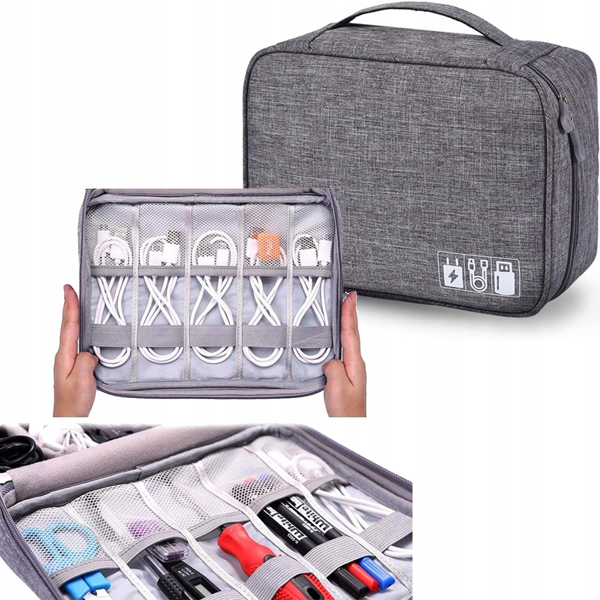 

Etui Na Kable Torba Ładowarki Organizer Turytyczny