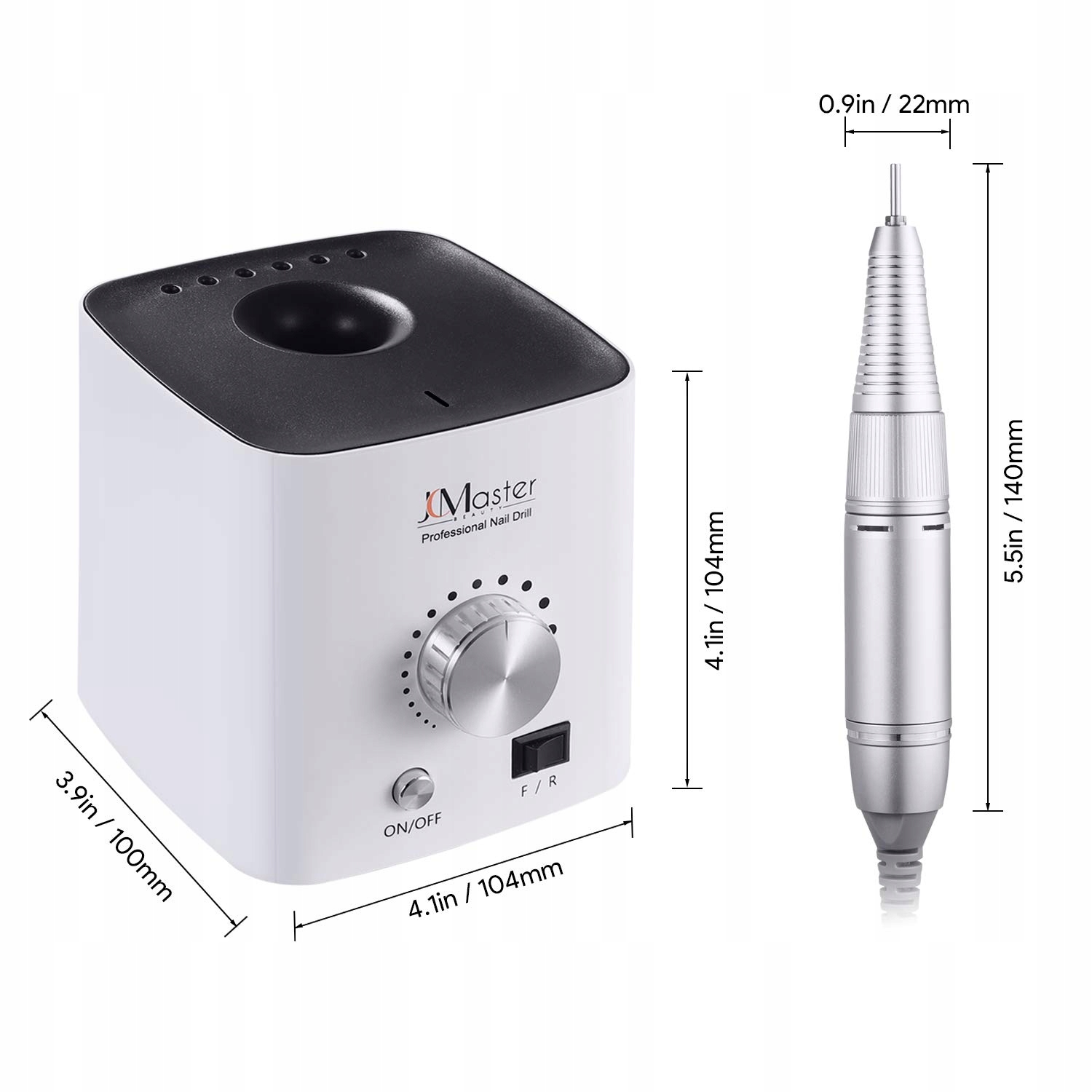JCMASTER Zestaw Frezarka Do Paznokci 30000 OBR/MIN Manicure Pedicure — miniatura 2