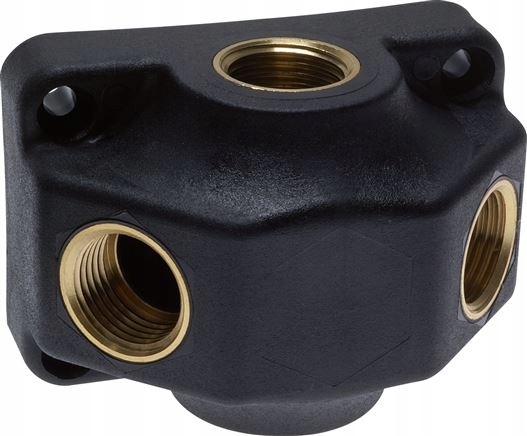 Závitový rozdělovač nástěnná krabice 2 x G 3/4" 2 x G 1/2"