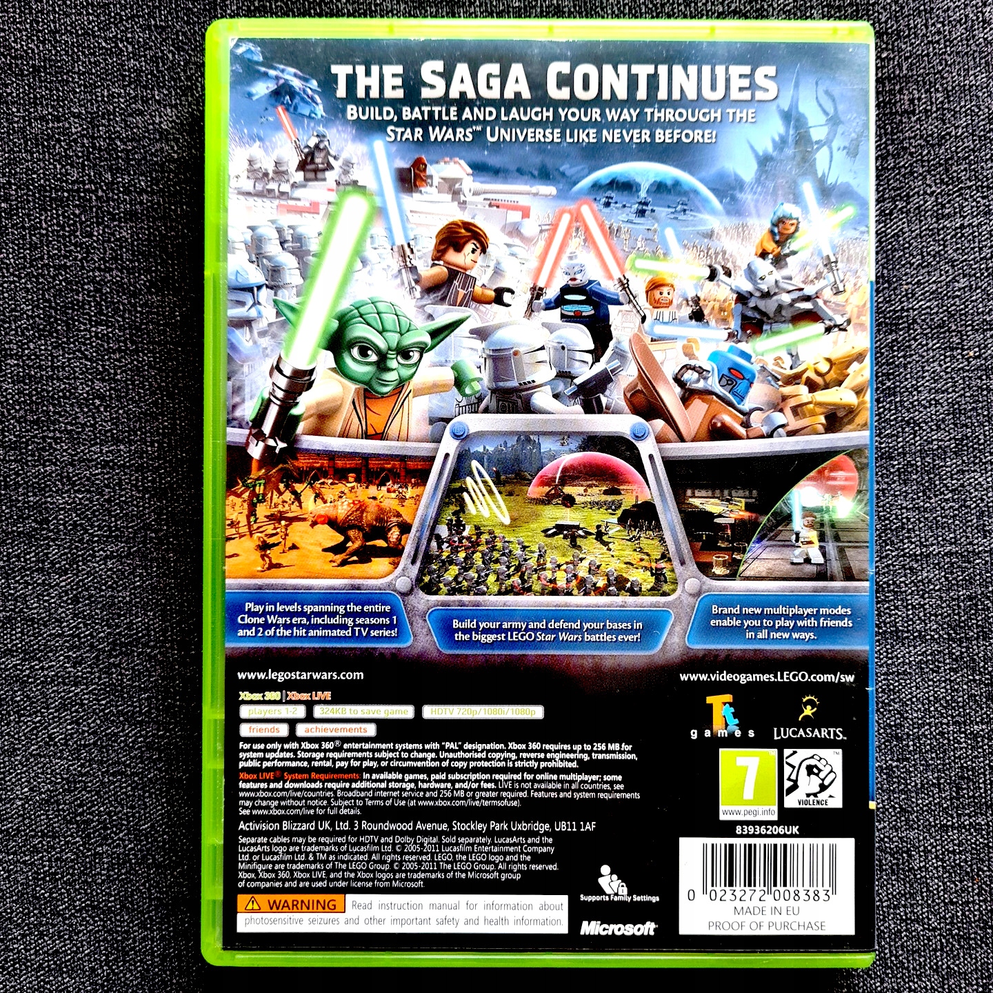 Lego Star Wars III The Clone Wars Xbox 360 Pudełko Wersja gry pudełkowa