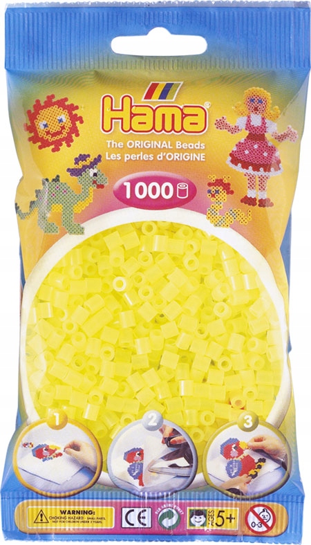 

Koraliki Żólte Neonowe 1000 szt. Hama MIDI 207-34