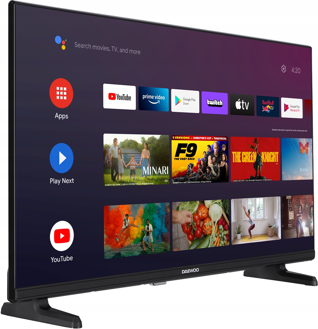 Telewizor Smart Tv Led 32" Daewoo 32DM63HAD Bluetooth Android Bezramkowy