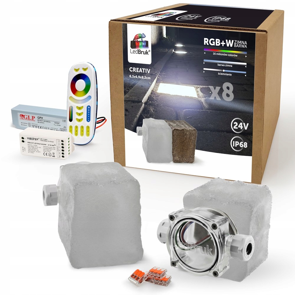 8x Kostka Brukowa LED LedBruk 24V Creativ RGBW BZ