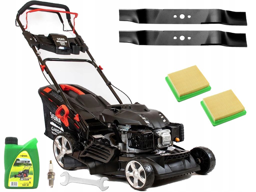 Kosiarka Spalinowa Z Napędem Ohv 53cm Mocna Napęd Sigma Garden XXXL Olej