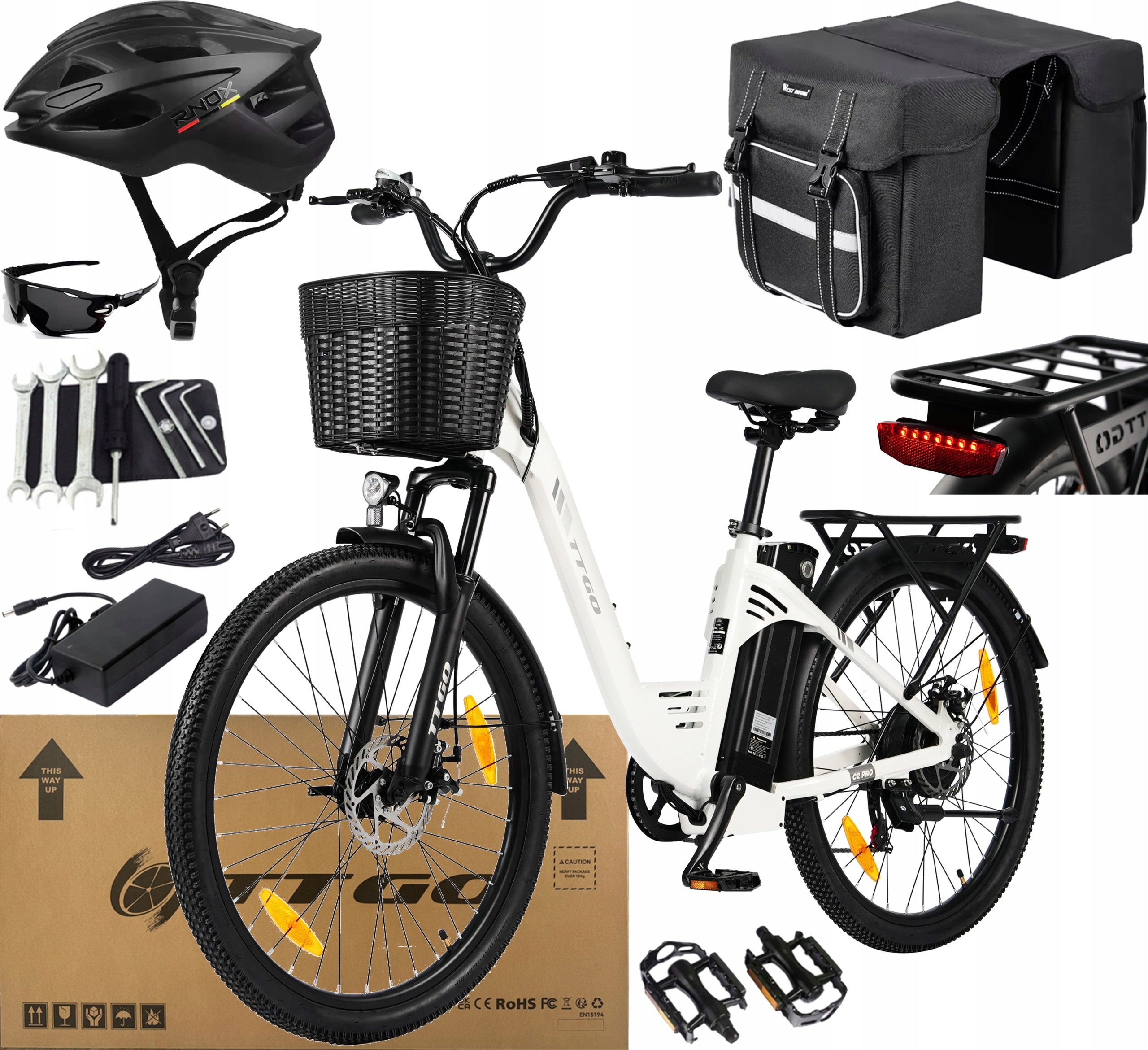 Elektrokolo Ttgo C2 Pro 250W 52NM 25KM/H 36V 18AH 120KM +2 Dárky