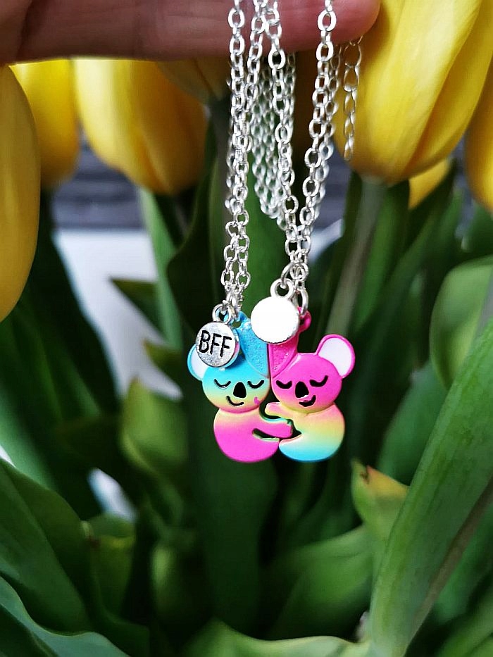 NASZYJNIK BEST FRIENDS MISIE KOALA MAGNES CLOSE Materiał stal