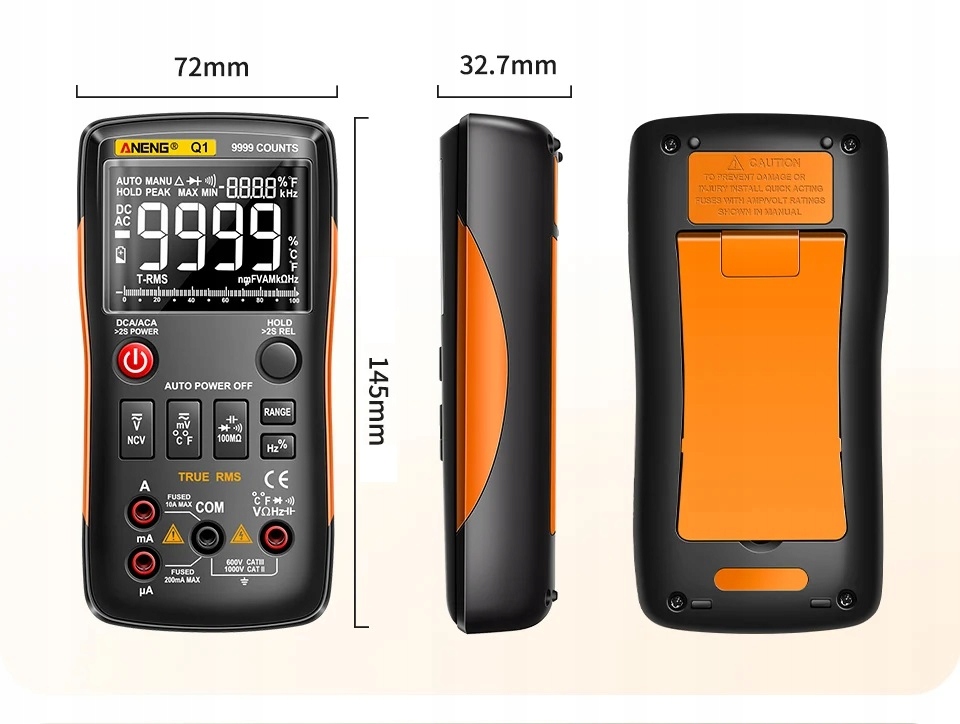 Miernik Multimetr Automatyczny ANENG Q1 TRUE Rms Marka bez marki