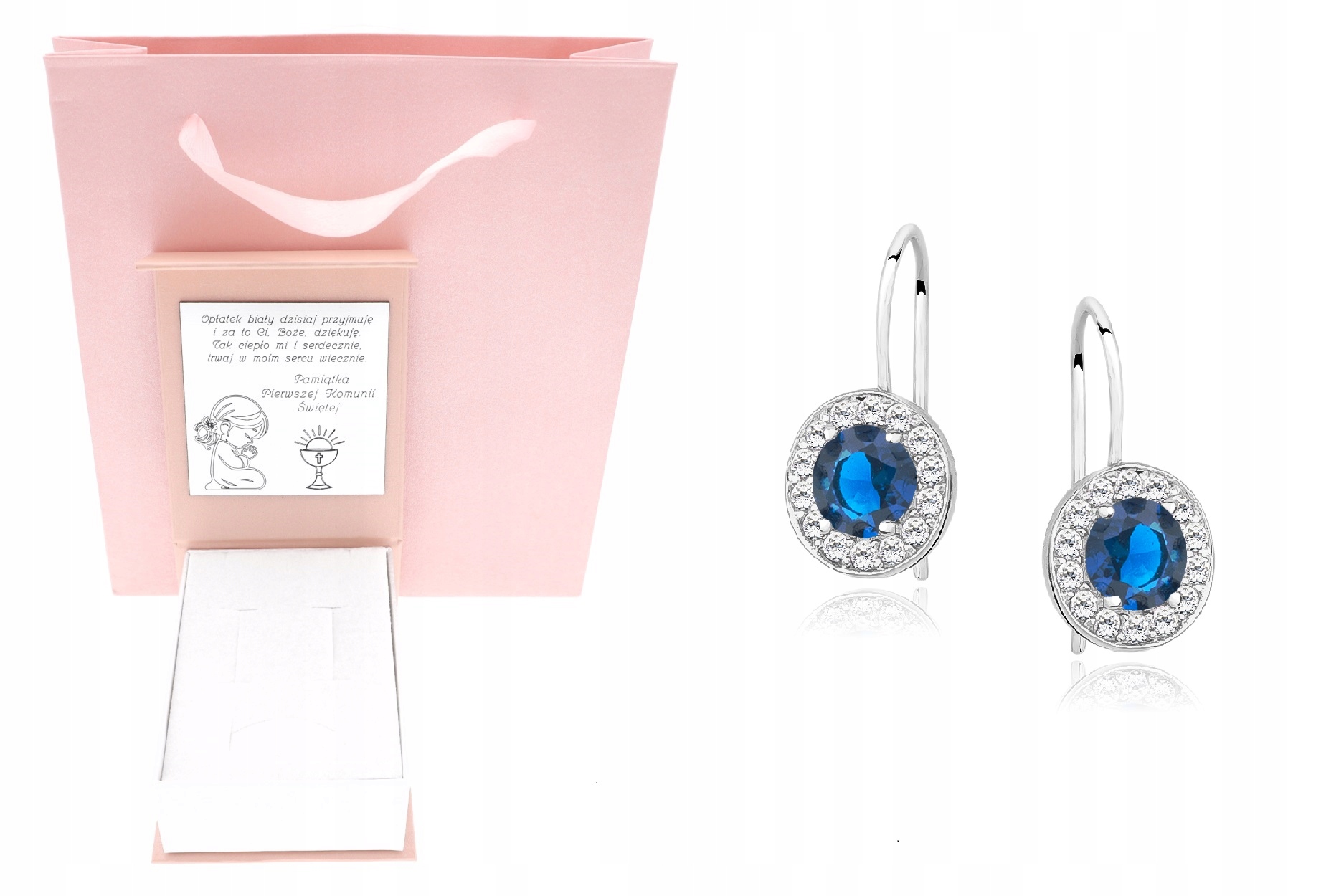 Stříbrné náušnice dětské chrpové kolečko Svaté Přijímání Křest Roček Gravírování