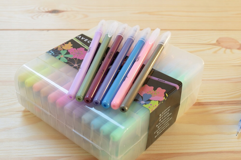 48 x DŁUGOPISY ŻELOWE KOLOROWE BROKATOWE ZESTAW Marka Avec