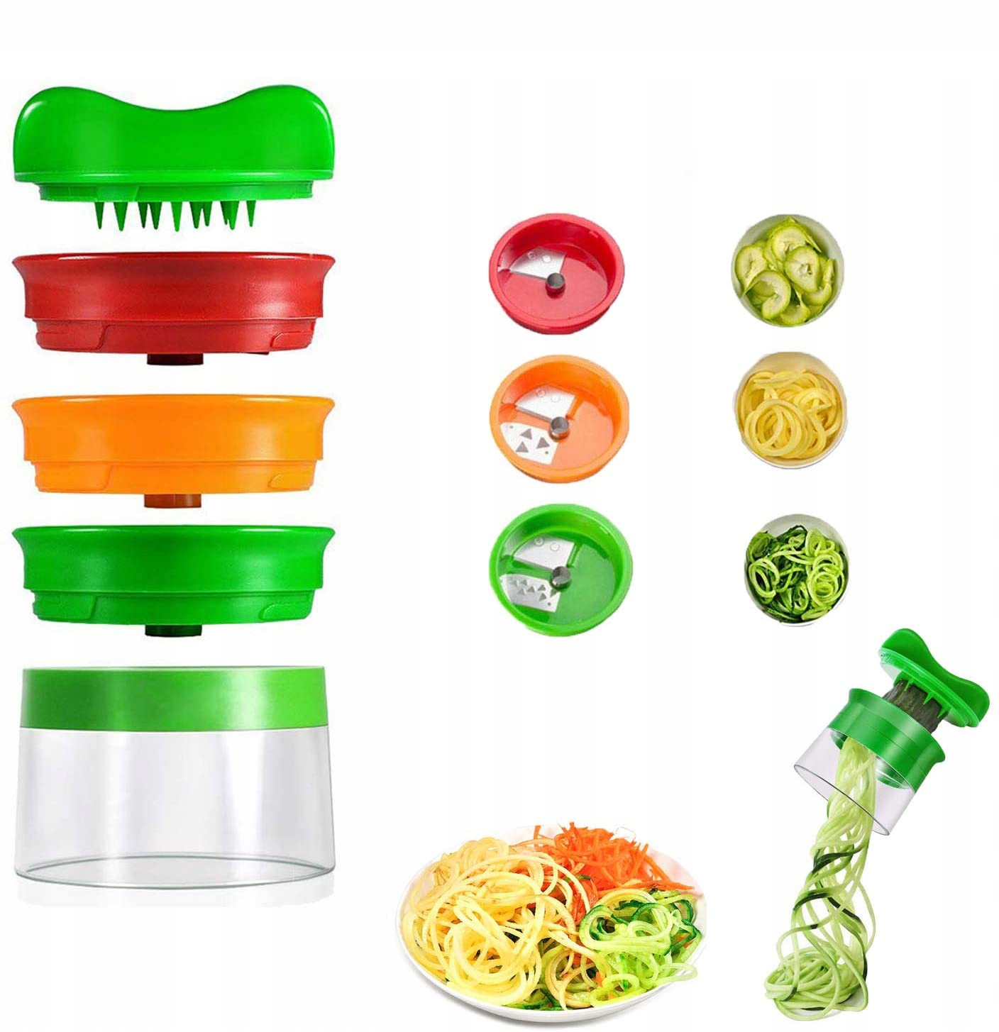 

Spiralizer Krajalnica Ręczna Spiralna Do Warzyw