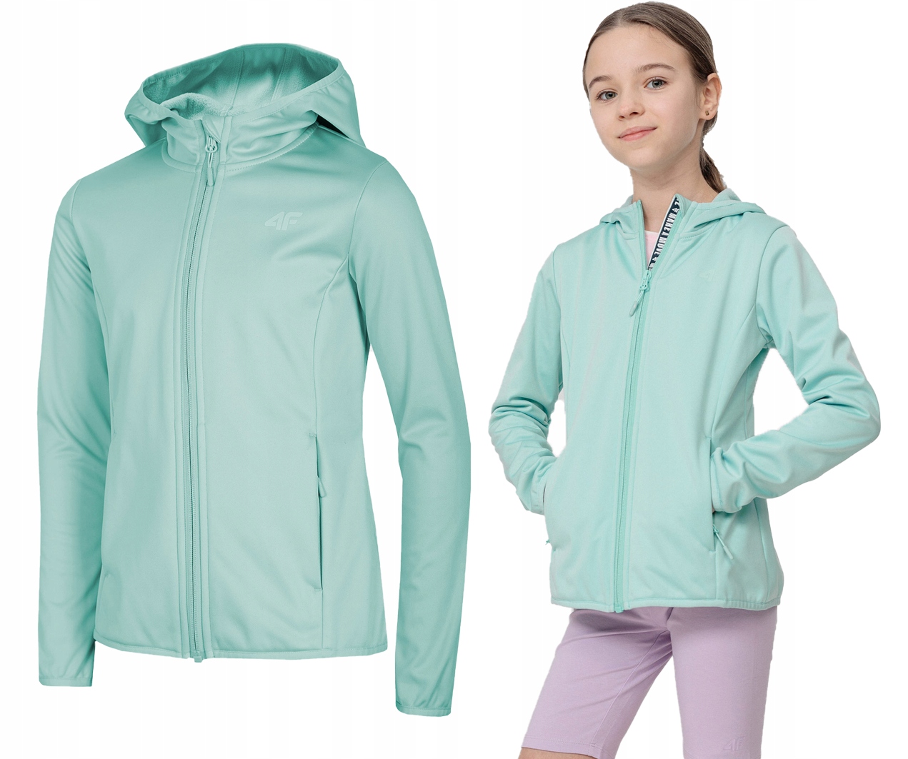 

Softshell dziewczęcy 4F JSFD001 przejściówka 122.