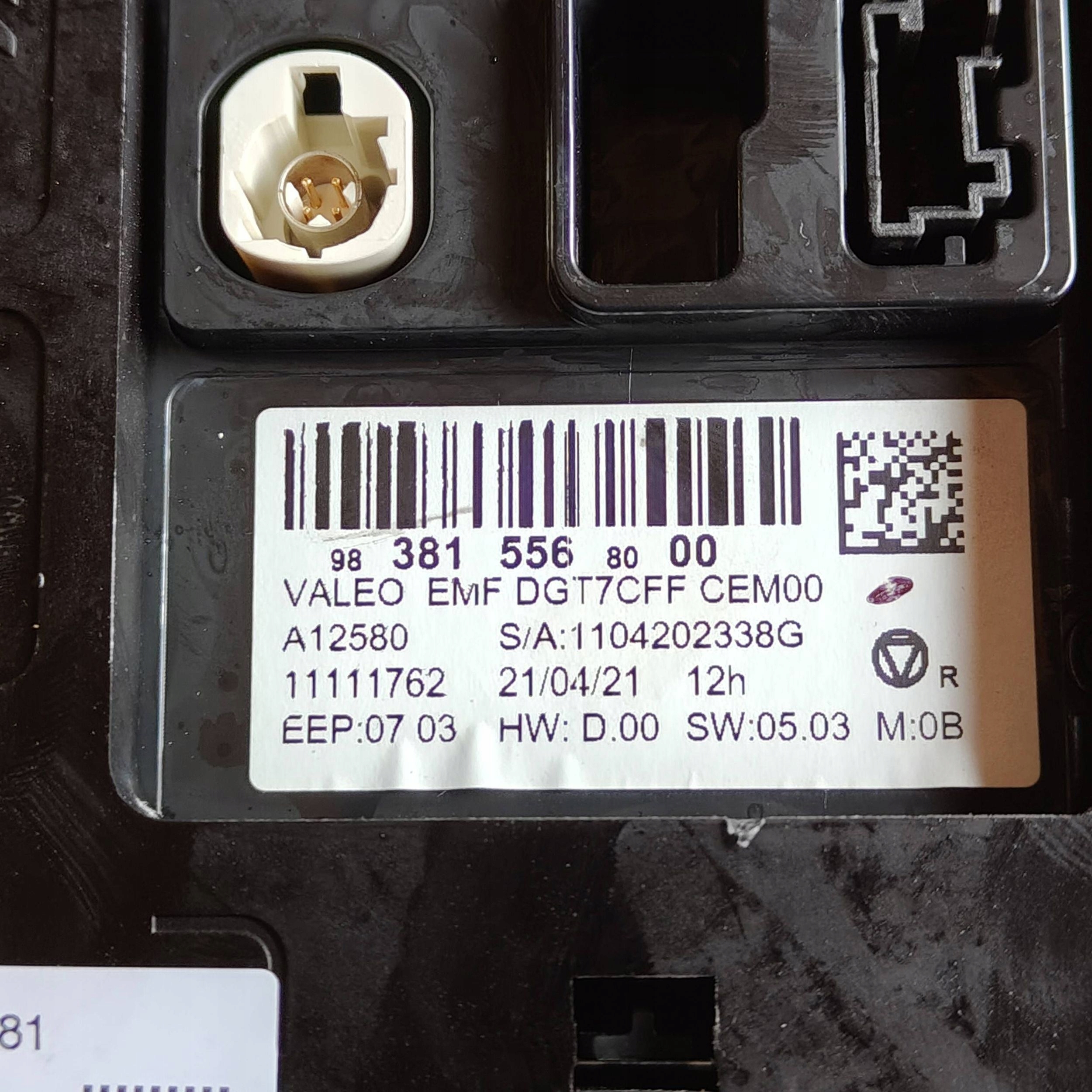 display Citroen C3 9838155680