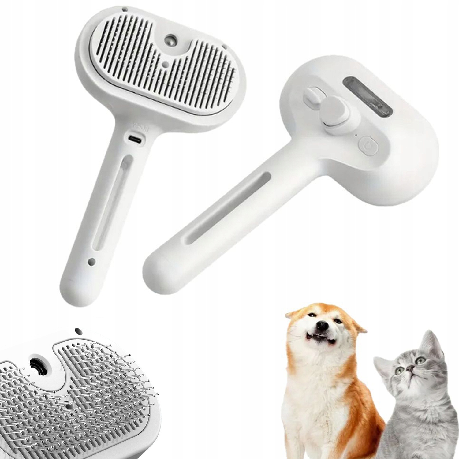 Levně Parní Čisticí Kartáč Pro Čištění Srsti Koček A Psů