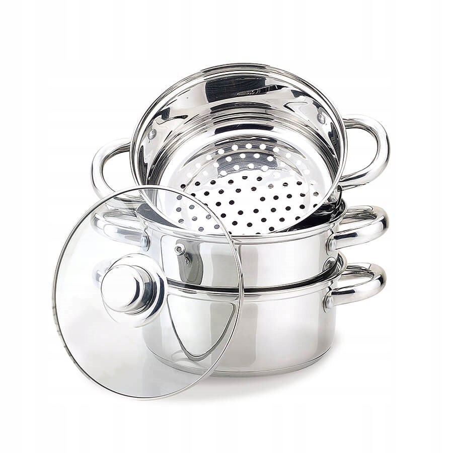Hrnec na vaření v páře 22 cm 4L Inox Indukční MR-2900-22
