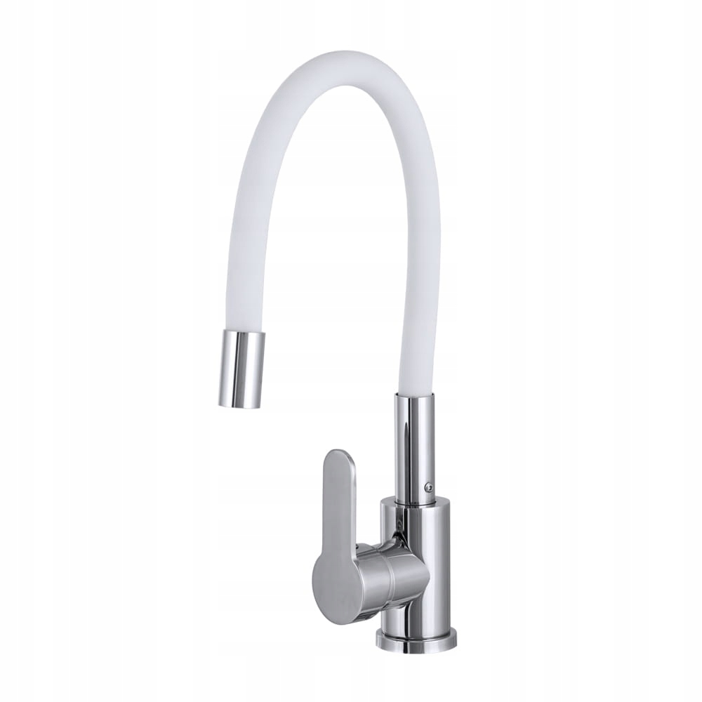 Kuchyňská baterie Flex 2000 bílá s bílým elastickým výtokem Gamma