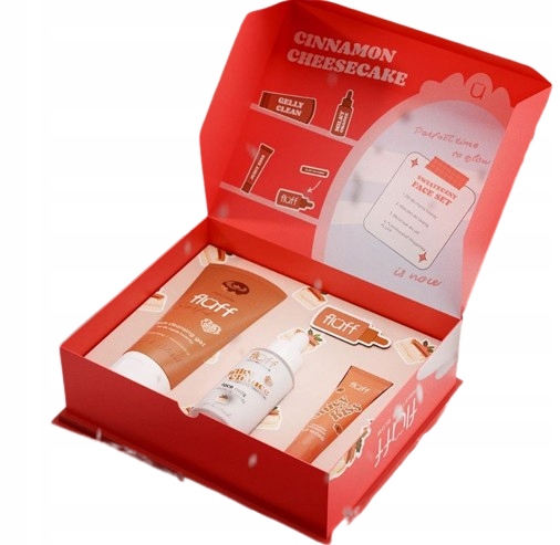 Fluff Zestaw Cinnamon Cheesecake mleczko żel błyszczyk Cynamonowy Sernik