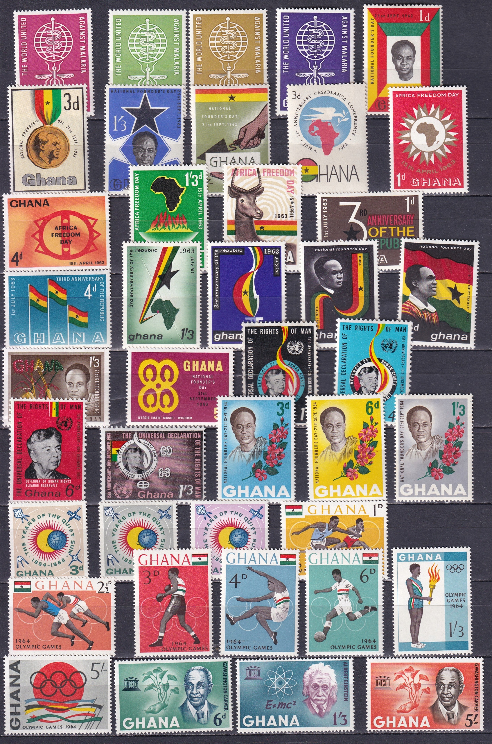 Ghana, Zestaw znaczków, A3659