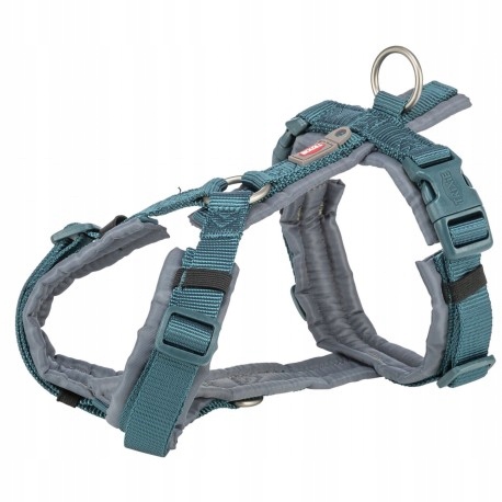 Levně Prémiový trekking, postroj, pro psa, petrol/grafit, Xs–s: 32–38 cm/13 mm