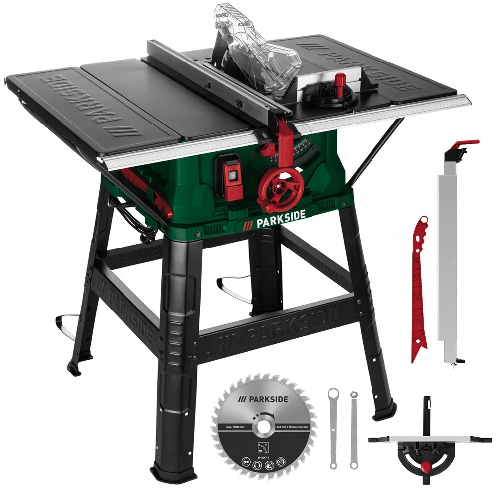 Stolní Kotoučová Pila Na Dřevo Parkside A1 2200 V 254 MM, Pila 24 Zubů