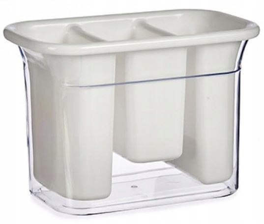 

Ociekacz na sztućce organizer kuchenny Biały