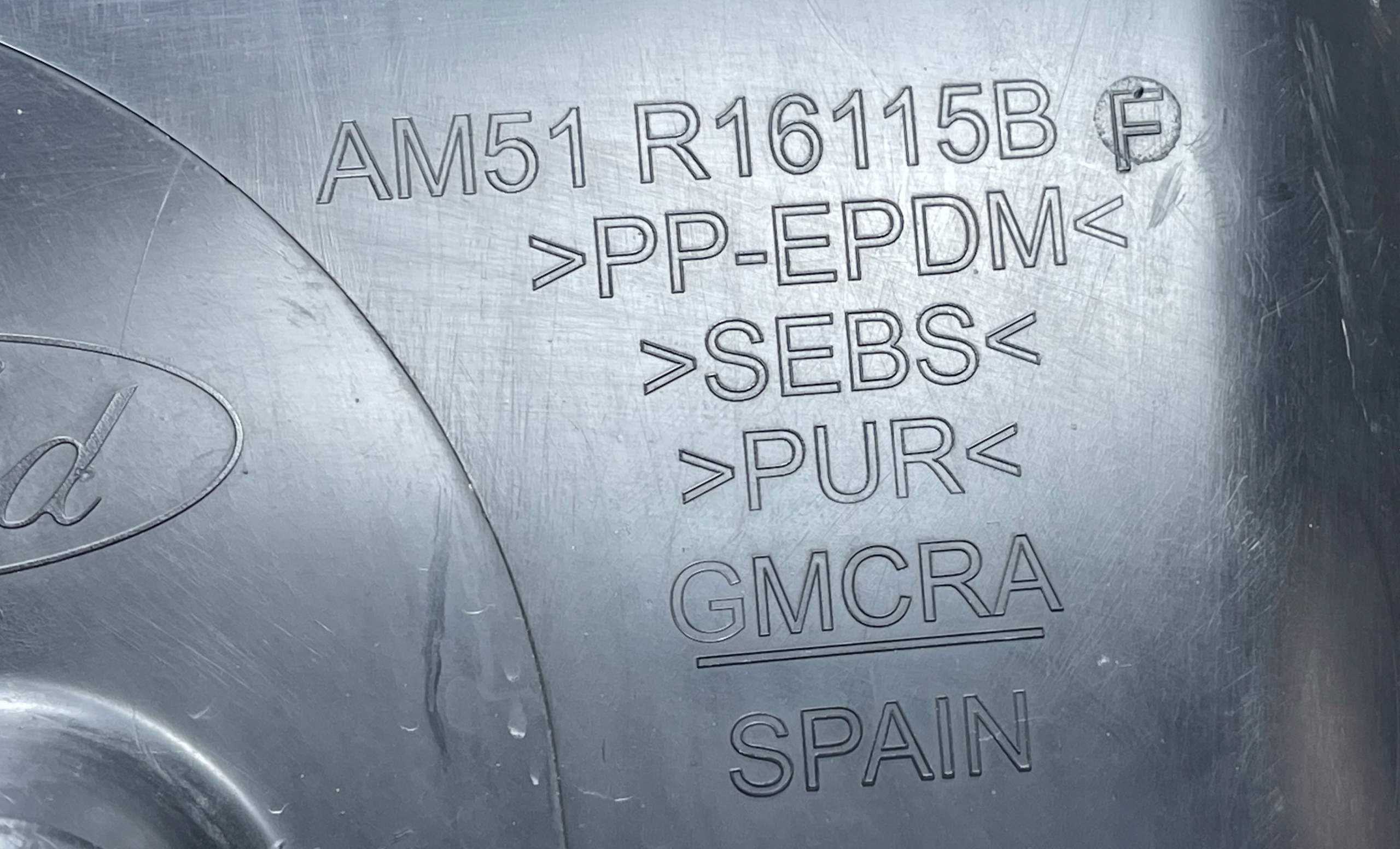 B118 FORD C-MAX MK2 mudguard left front front AM51-R16115-BF