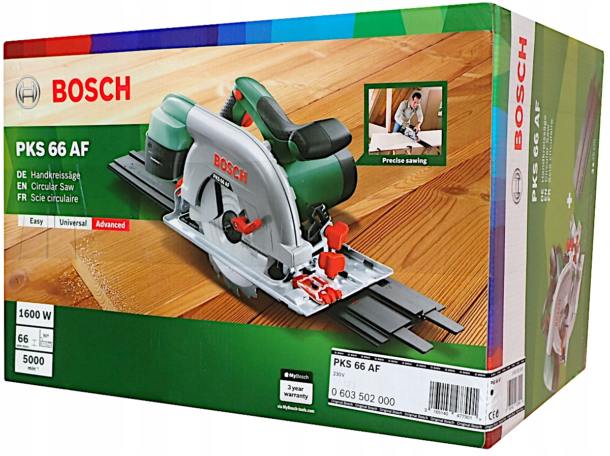 Pila kotoučová Bosch Pks 66 Af s vodicí lištou
