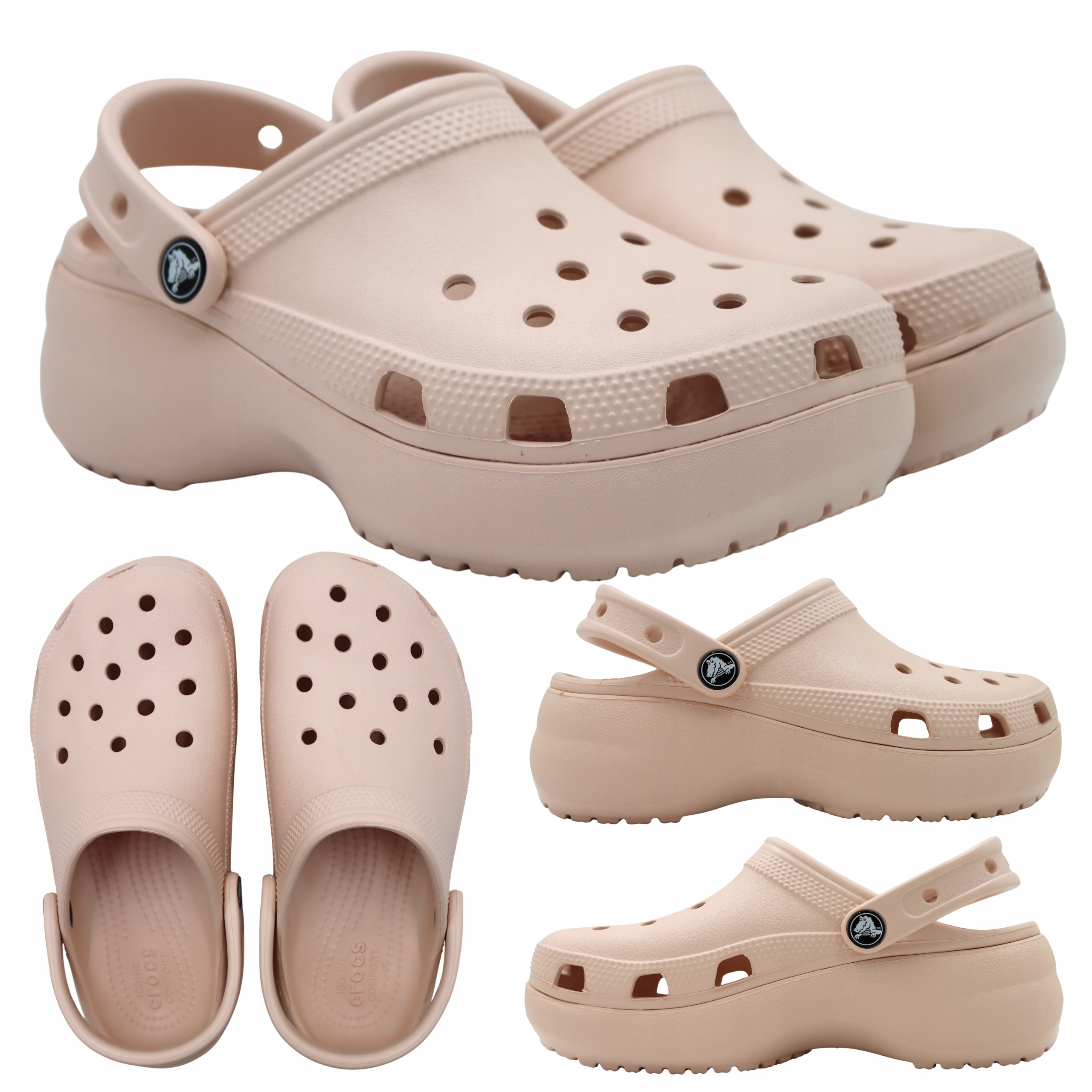 Nazouváky Crocs Classic Platform Clog Lehké 206750 6UR vel.