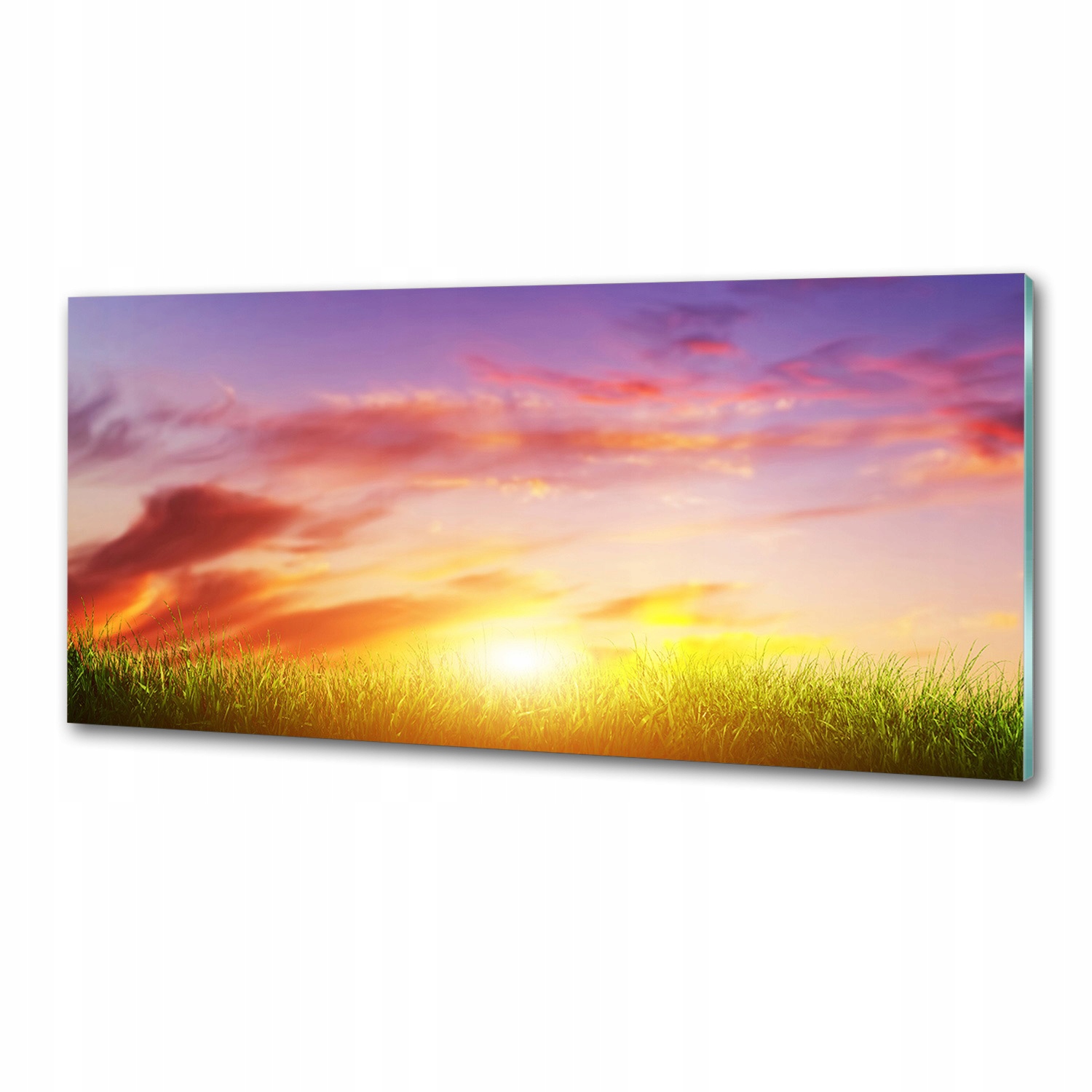 Panel do kuchyne Západ slnka 125 x 50 cm Lepidlo
