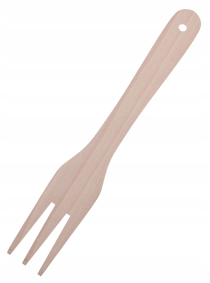 

Widelec Kuchenny Drewniany do Potraw 28cm L14