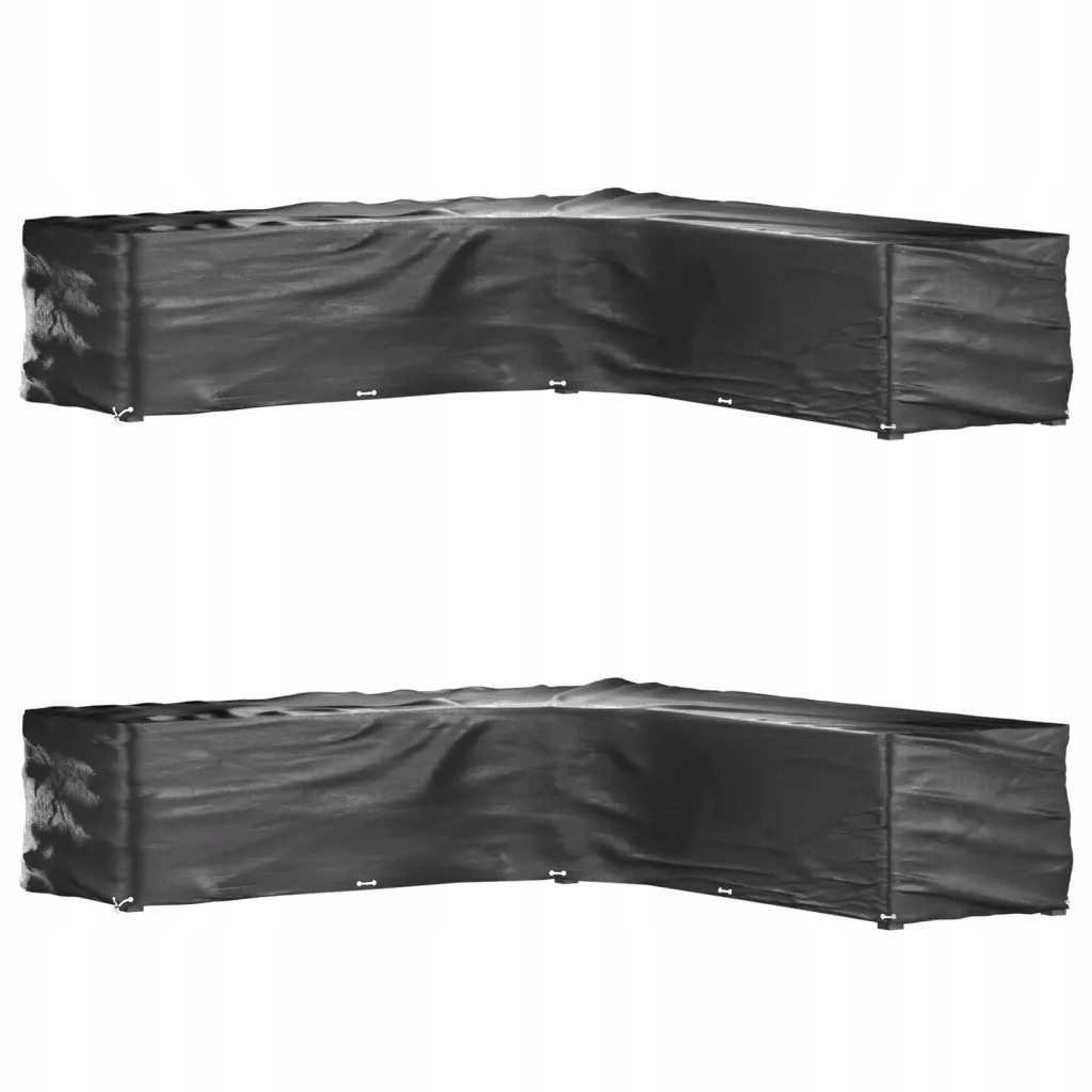 Černý obal na zahradní nábytek 300 x 300 x 70 cm, Pe, odolný vůči Uv záření