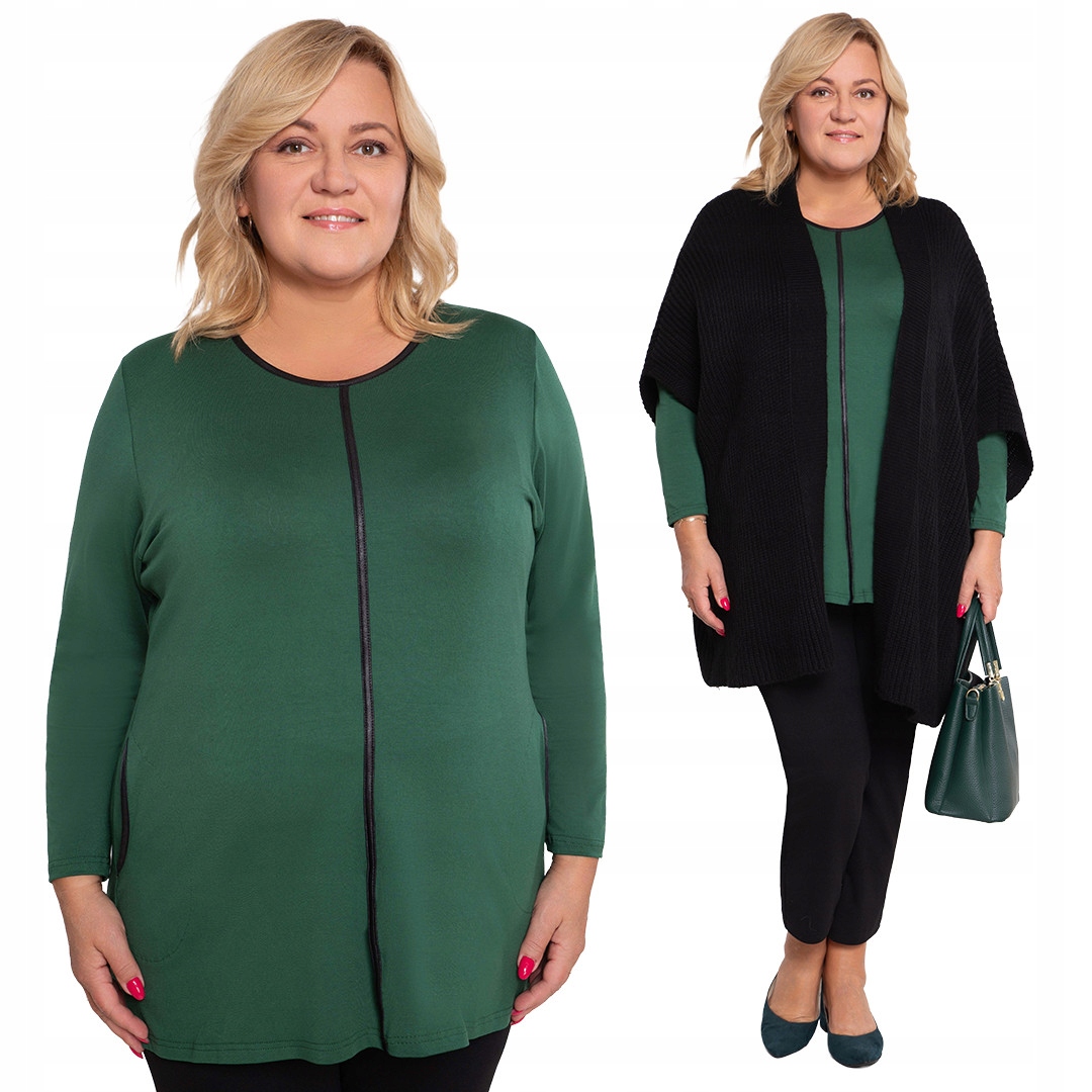 Zelená tunika s kapsami 48