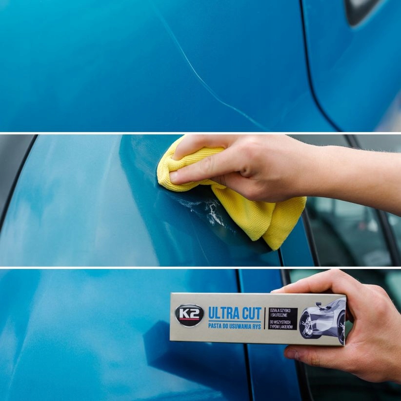 ZESTAW PASTA WOSK KOLORYZUJĄCY NIEBIESKI DO USUWANIA RYS NA RYSY DO AUTA EAN (GTIN) 5905261970053