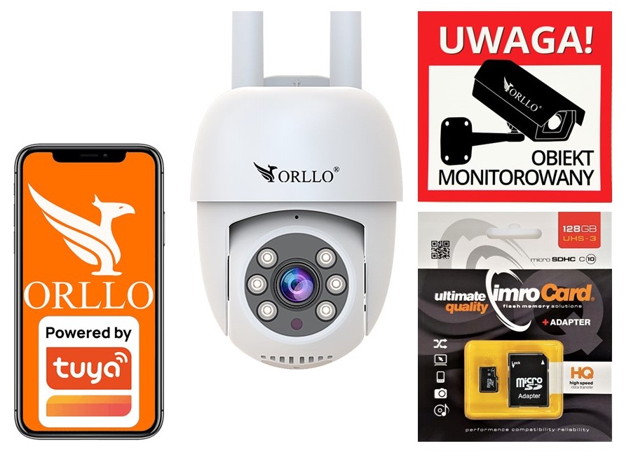 Kamera Orllo TZ2 Venkovní 3MP 5xZOOM Karta 128