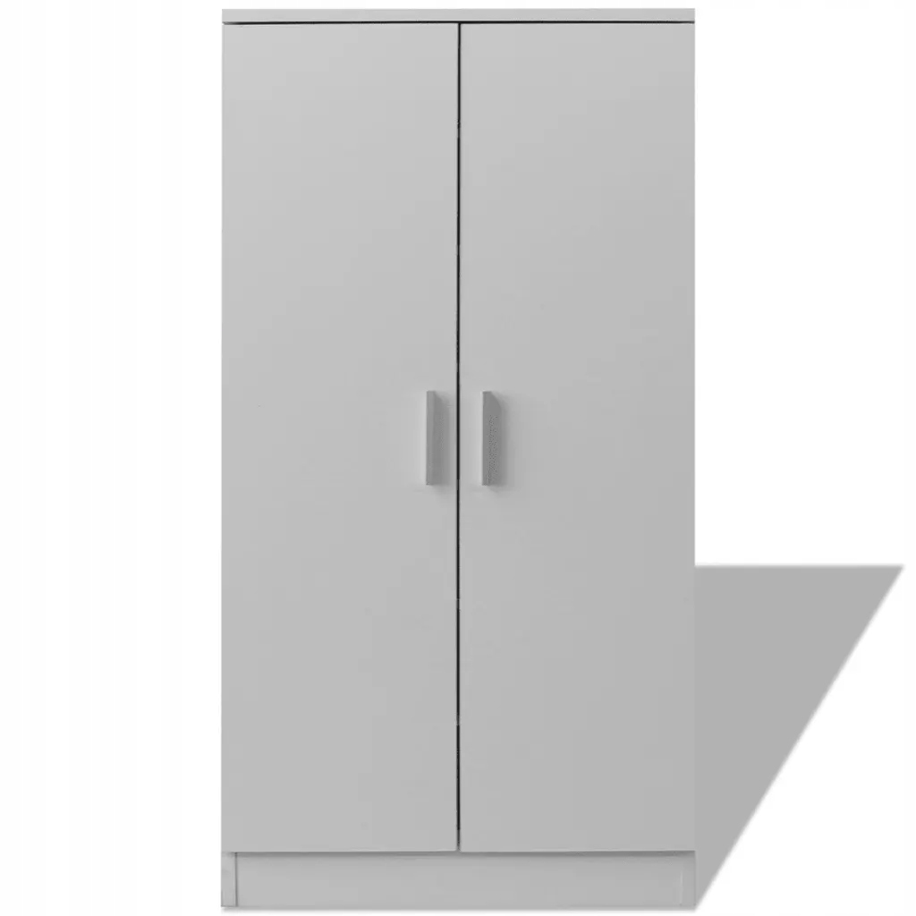 Botník se 7 policemi, bílá, 55 x 35 x 108 cm, Mdf