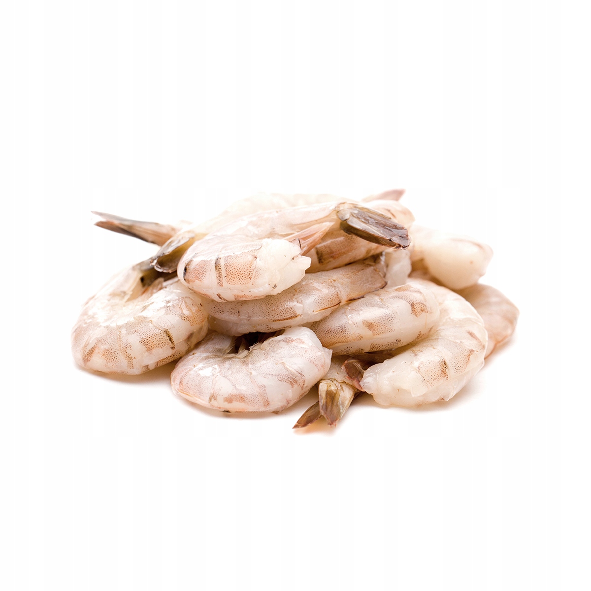 Vannamei krevety surové, tygří oloupané, 25% glazury, vysoká kvalita, 4 kg