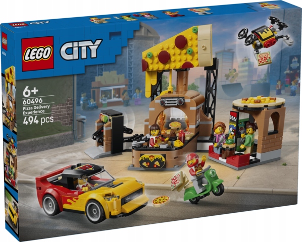 Lego(r) City 60496 – Rozvoz Pizzy S Vozidly