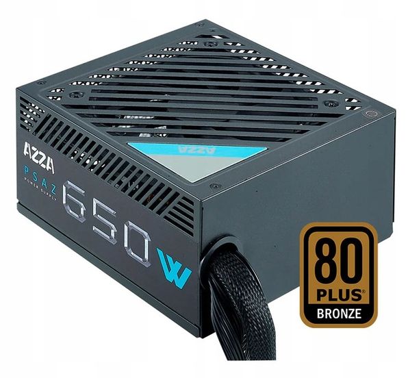 Nový napájecí zdroj Atx 650W Linkworld Azza 5x Sata 2x Pci-e EPS12V 80+ Bronze