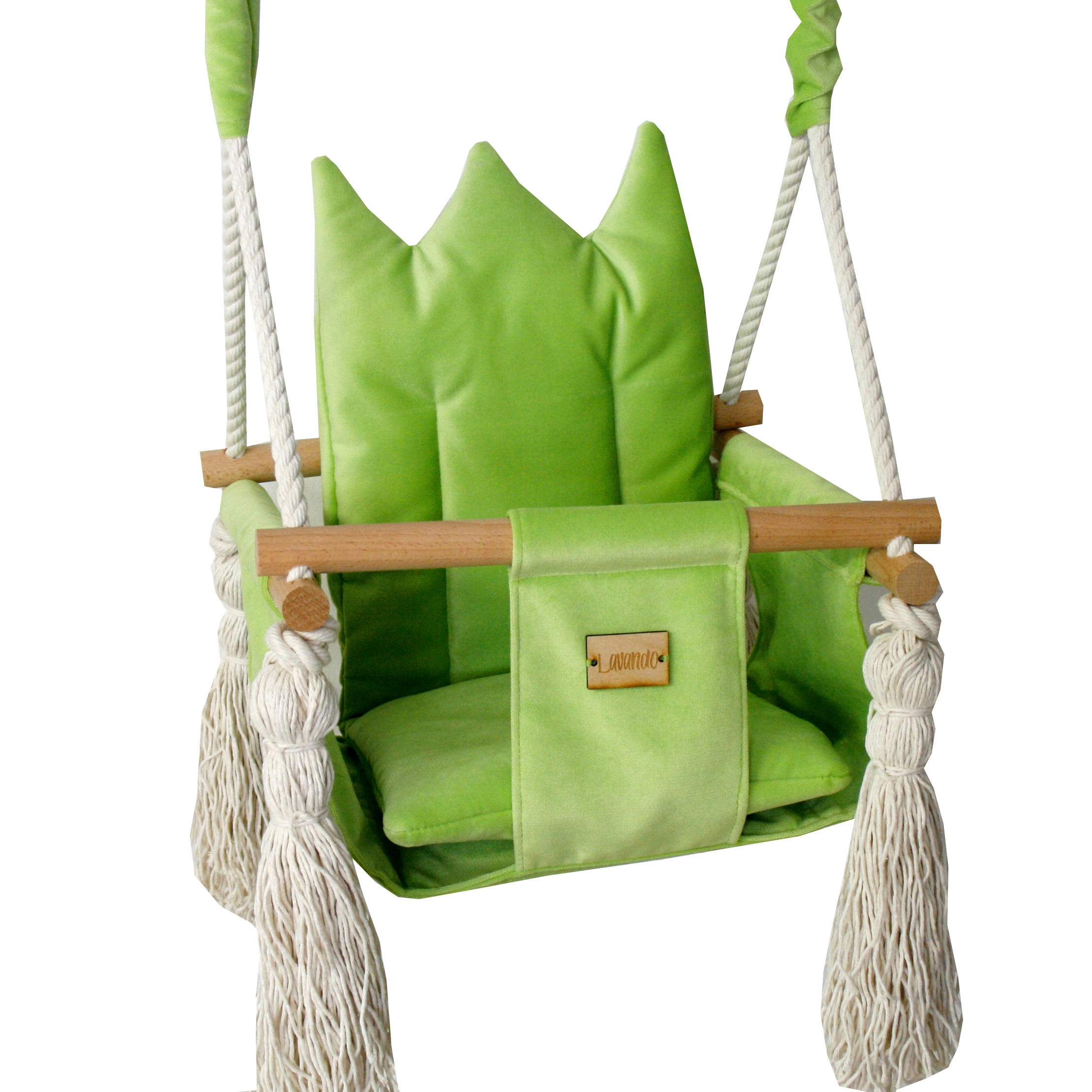 LAVANDO -HUŚTAWKA DLA DZIECI USZTYWNIONA WELUR MIX