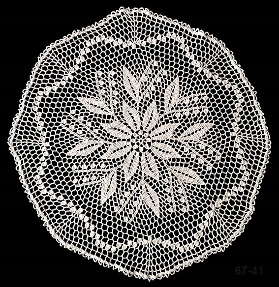 Ubrousek háček, krajka, ruční práce Nová 41cm