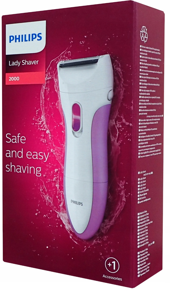 Holicí Strojek Dámský holicí strojek na nohy Bikini Philips HP6341 Wet Dry