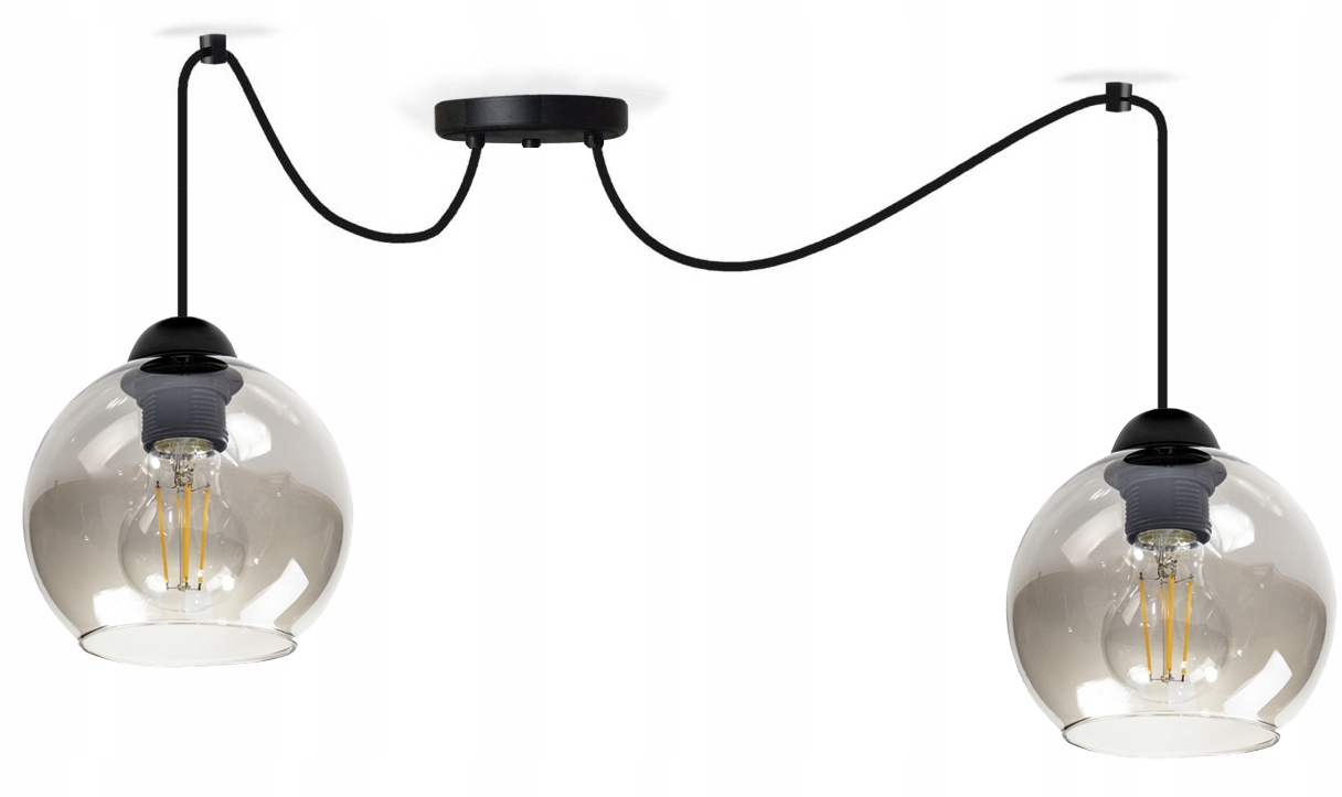 Závěsná lustrová lampa Glass stropní svítidla pro loftový obývací pokoj