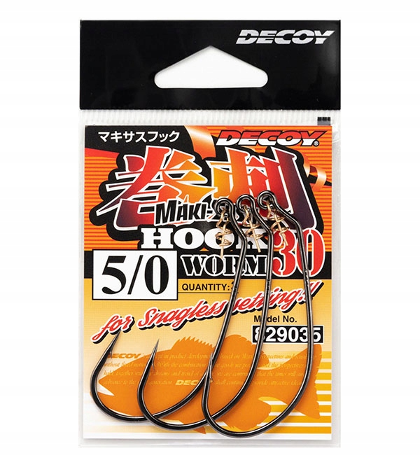 Decoy Worm 30 Makisasu Hook #4 6szt